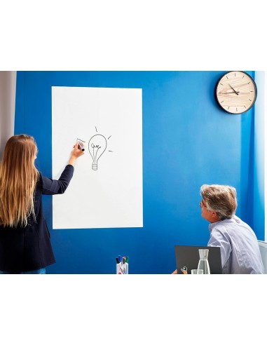 PIZARRA BLANCA VELLEDA ROLLO ADH.67,5X100 CM