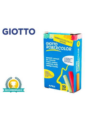 TIZA COLOR ANTIPOLVO ROBERCOLOR CAJA 10 UDS.