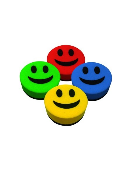 BORRADOR LIDERPAPEL PIZARRA BLANCA REDONDO 5 CM DIAMETRO MAGNETICO C