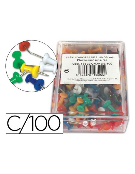 SEÑALIZADOR PLANOS SURT.-CAJA 100 UDS.