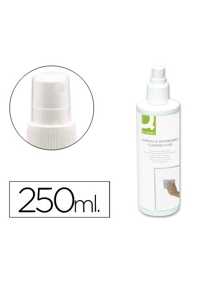 SPRAY Q-CON.LIMPIADOR PIZARRAS BLANCAS BOTE 250 ML.
