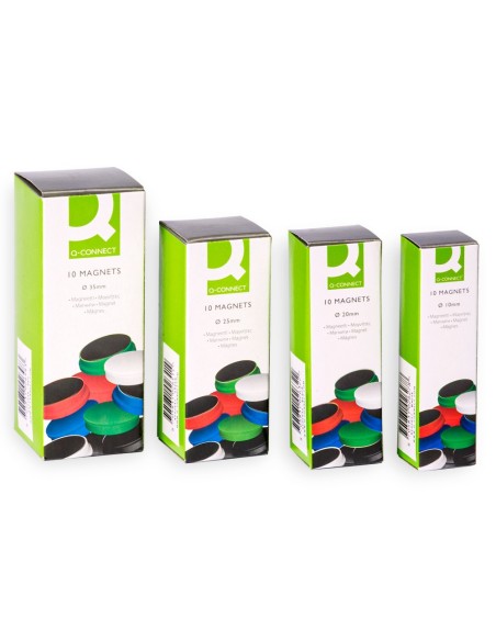 IMANES SUJECION Q-CON.IDEAL PIZARRAS MAGNETICAS25 MM COL.SURT. CAJA 1