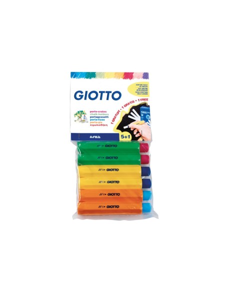 PORTATIZAS PLASTICO GIOTTO BLISTER 5 + 1 REGALO