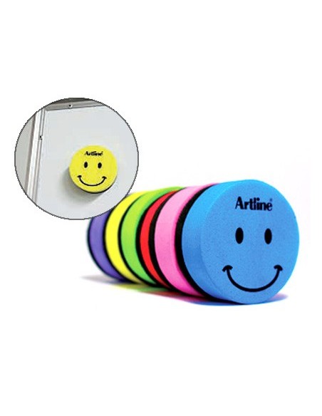 BORRADOR ARTLINE PIZARRA BLANCA REDONDO MAGNETICO CARA SMILEY SURT