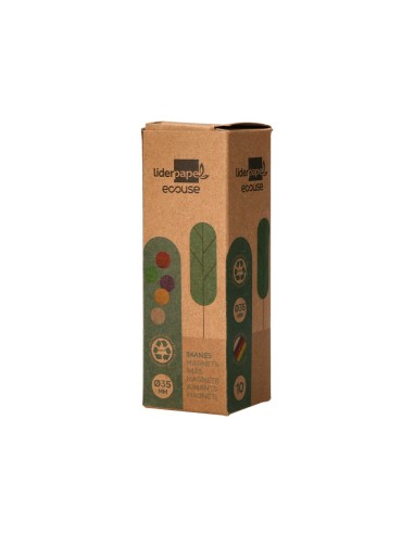 IMANES SUJECION  ECOUSE PP RECICL PIZARRA MAGNETICA 35MM CAJA 10 UD.