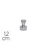 IMAN MAUL CONICO NEODIMIO 1,2 CM DIAM PESO MAX. 3,5 KG PLATA 5 UD.