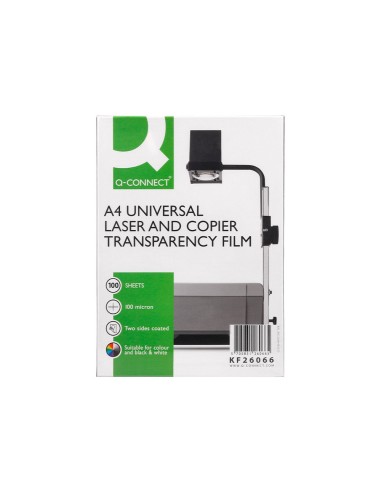 TRANSPARENCIA Q-CON.DIN A4KF26066 FOTOCOP.TRATADA DOS CARAS CAJA 100