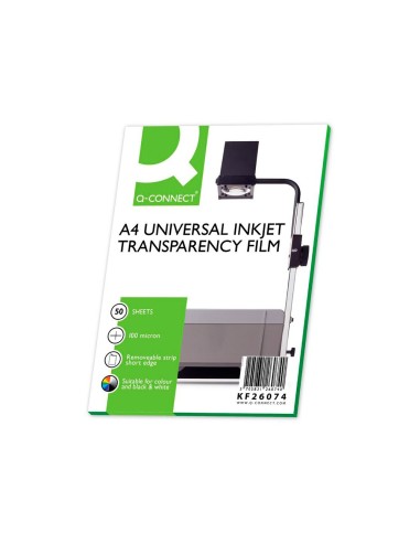 TRANSPARENCIA Q-CON.DIN A4 ALTA CALIDAD KF26074 INK-KET CAJA 50