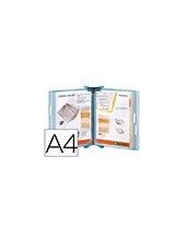 PORTACATALOGO PARED POLIPROPILENO TARIFOLD 10 FUNDAS DIN A4 COL.AZ. 2