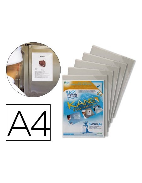 FUNDA TARIFOLD MAGNETICA RIGIDA ANTI REFLEJO A4 PACK 5 U.