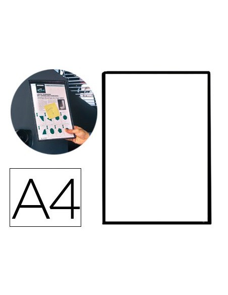 FUNDA COLGAR TARIFOLD PVC DIN A4 ANILLA METALICA NG.PACK 5 UNIDADES