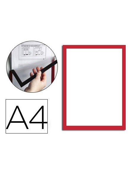 MARCO MAGNETICO A4 DORSO ADH. REMOVIBLE INF.SEGURIDAD 4869-03