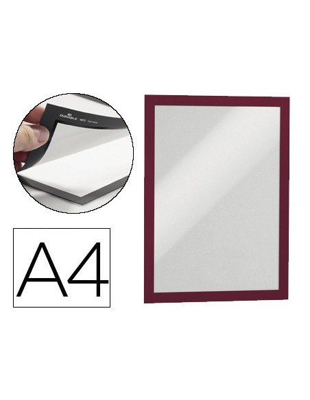 MARCO MAGNETICO A4 DORSO ADH. REMOVIBLE RJ.PACK 2 UDS.4872-03