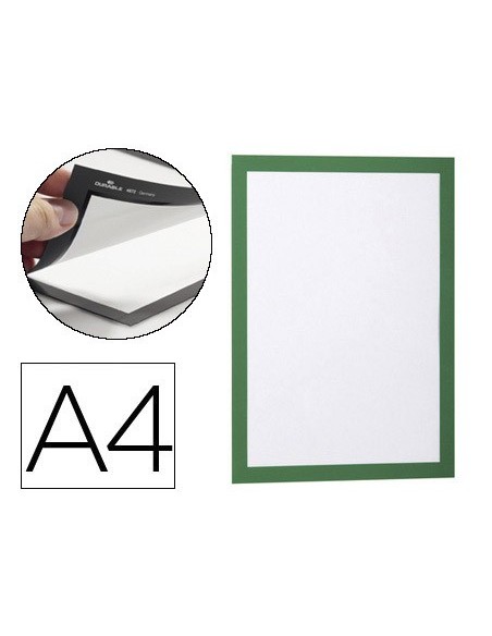 MARCO MAGNETICO A4 DORSO ADH. REMOVIBLE VE.PACK 2 UDS.4872-05