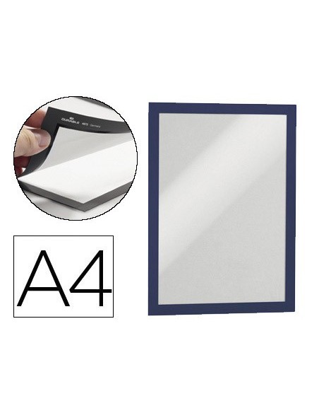 MARCO MAGNETICO A4 DORSO ADH. REMOVIBLE AZ.PACK 2 UDS.4872-07