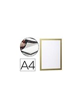 MARCO MAGNETICO A4 DORSO ADH. REMOVIBLE ORO PACK 2 UDS.4872-30 2