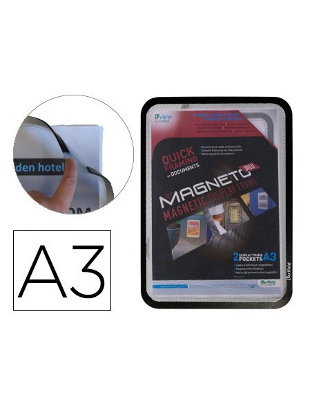 MARCO PORTA ANUNC TARIFOLD A3 4 BANDAS MAGNETICAS NG.PACK 2U. 195067