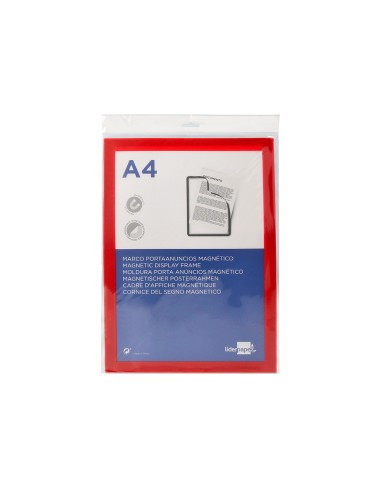 MARCO PORTA ANUNCIOS  MAGNETICO A4 DORSO ADH.REMOV.RJ.