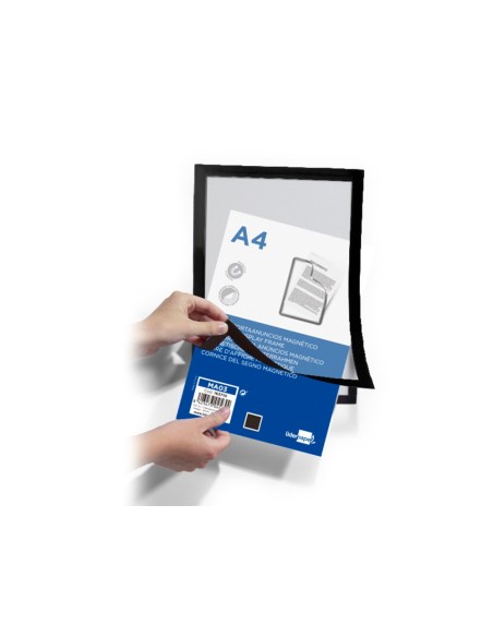 MARCO PORTA ANUNCIOS  MAGNETICO A4 DORSO ADH.REMOV.NG.