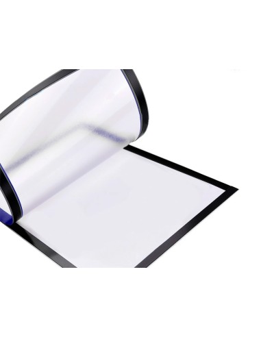 MARCO PORTA ANUNCIOS  MAGNETICO A4 DORSO ADH.REMOV.AZ.