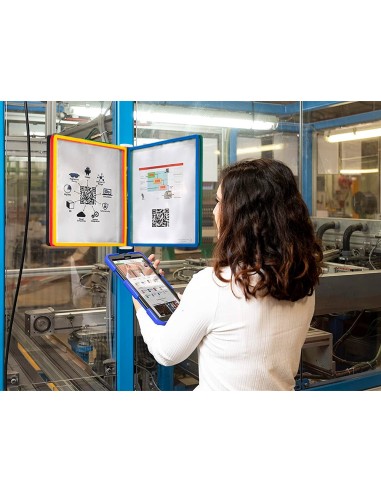 PORTACATALOGO PARED PLAST. 10 FUNDAS A4 SURT.