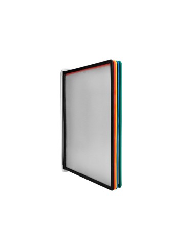 PORTACATALOGO PARED PLAST. 10 FUNDAS A4 SURT.