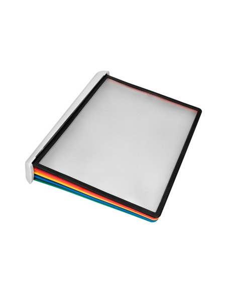PORTACATALOGO PARED PLAST. 10 FUNDAS A4 SURT.
