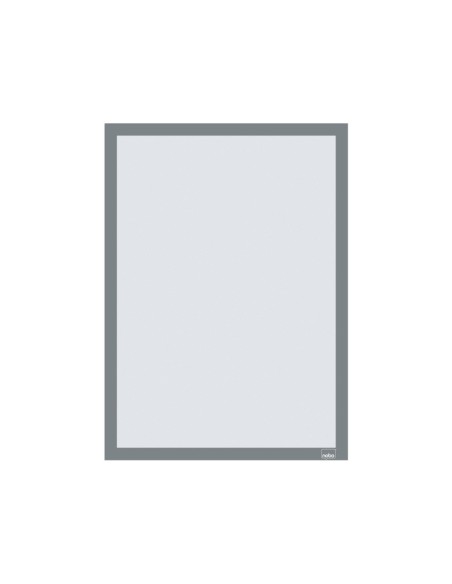 MARCO PORTA ANUNCIOS NOBO A3 MARCO MAG.AUTOADHESIVO PLATA PK.DE 2 UD.