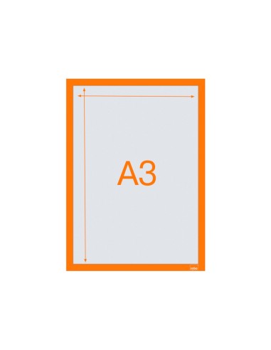 MARCO PORTA ANUNCIOS NOBO A3 MARCO MAG. AUTOADHESIVO NJ. PK.DE 2 UD.