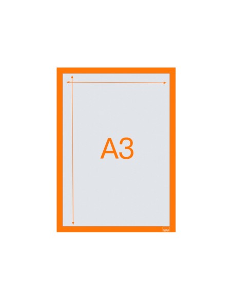 MARCO PORTA ANUNCIOS NOBO A3 MARCO MAG. AUTOADHESIVO NJ. PK.DE 2 UD.