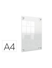 MARCO PORTANUNCIOS NOBO ACRILICO TPTE. REMOV.A4 S/MARCO 261X24X346MM