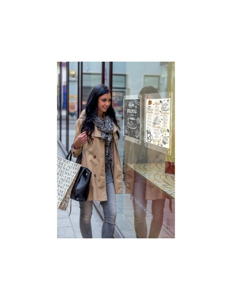 MARCO PORTANUNCIOS NOBO ACRILICO TPTE. REMOV.A4 S/MARCO 261X24X346MM