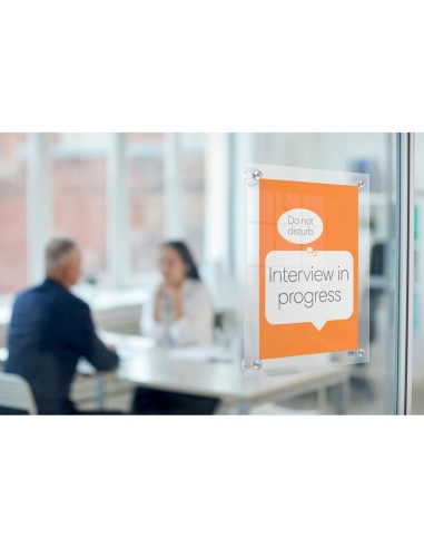 MARCO PORTANUNCIOS NOBO ACRILICO TPTE. REMOV.A4 S/MARCO 261X24X346MM