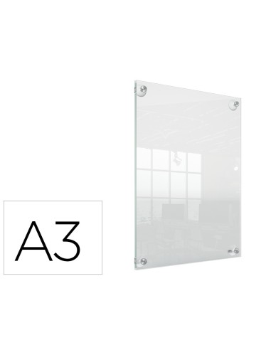 MARCO PORTANUNCIOS NOBO ACRILICO TPTE. REMOV.A3 S/MARCO 348X24X471MM