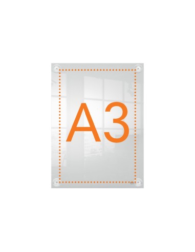 MARCO PORTANUNCIOS NOBO ACRILICO TPTE. REMOV.A3 S/MARCO 348X24X471MM