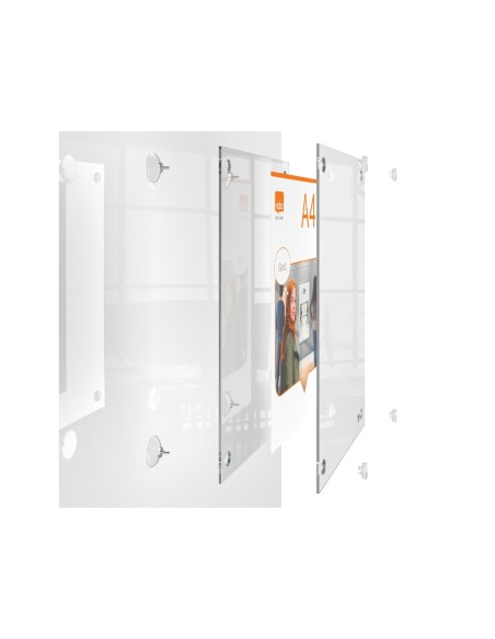 MARCO PORTANUNCIOS NOBO ACRILICO TPTE. REMOV.A3 S/MARCO 348X24X471MM