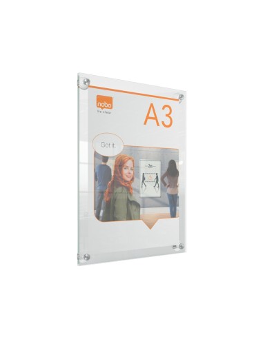 MARCO PORTANUNCIOS NOBO ACRILICO TPTE. REMOV.A3 S/MARCO 348X24X471MM