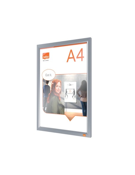 MARCO PORTANUNCIOS NOBO IMPRESSION PRO A4 MARCO CLIP AL.235X13X325MM