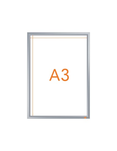 MARCO PORTANUNCIOS NOBO IMPRESSION PRO A3 MARCO CLIP AL.320X17X445MM