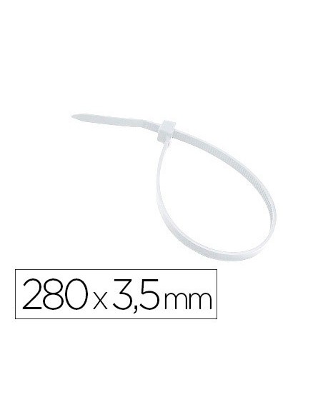 BRIDA 3M PARA INTERIOR BLANCA 280X3,5 MM BOLSA 100 UNIDADES