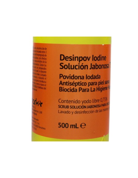 SOLUCION ANTISEPTICA CLORHEXIDINA DESINCLOR JABON 0,8% BOTE 500 ML