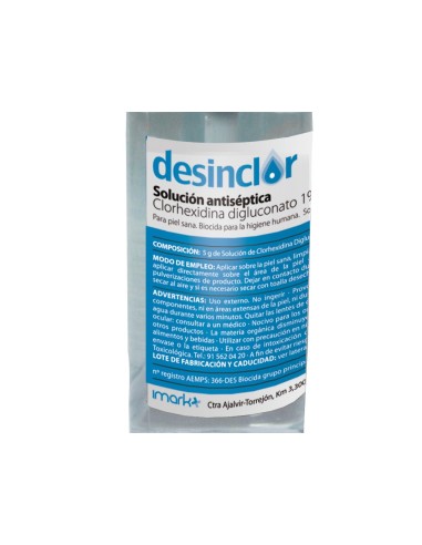 SOLUCION ANTISEPTICA CLORHEXIDINA DESINCLOR BOTE PULVERIZADOR 30 ML