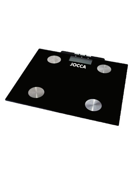 BASCULA BAÑO JOCCA 150KG MIDE GRASA CORPORAL MEMORIA