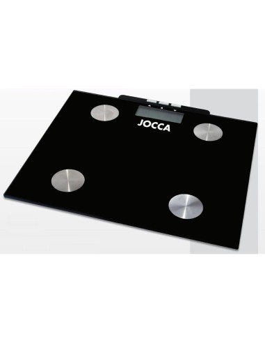 BASCULA BAÑO JOCCA 150KG MIDE GRASA CORPORAL MEMORIA