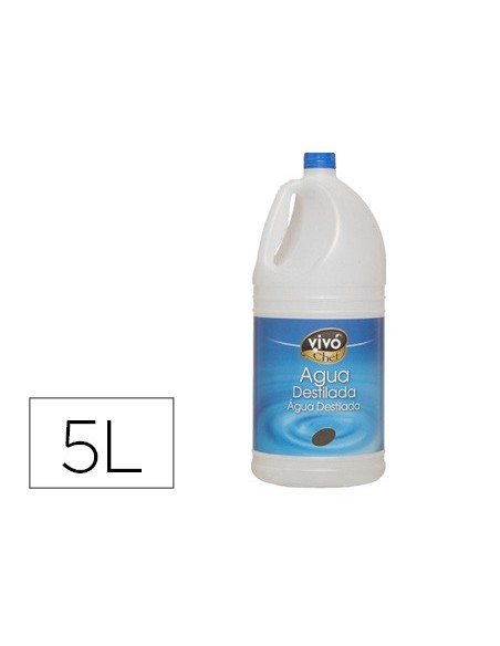 AGUA DESTILADA VIVOCHEF GARRAFA 5L