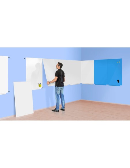 PIZARRA ROCADA LACADA MAGNETICA 55X75 CM AZ.