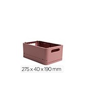 CAJA MULTIUSOS EXACOMPTA SMARTCASE A5+ PLAST.PLEGAB ROSA 275X40X190MM 2