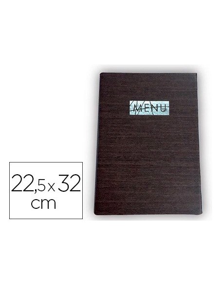 PORTA MENUS LIDERPAPEL PU 22,5 X 32 CM SUJECCION EN ESQUINAS PARA 2H.