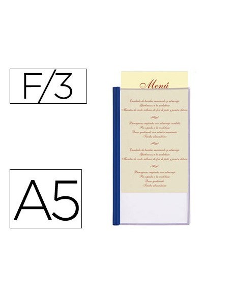 PORTAMINUTAS PVC DIN A5 C/3 PAGINAS