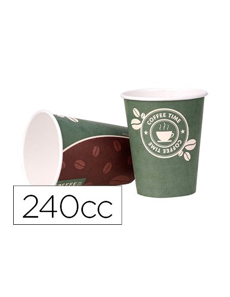 VASO TERMICO CARTON 240 CC PAQUETE DE 50 UNIDADES